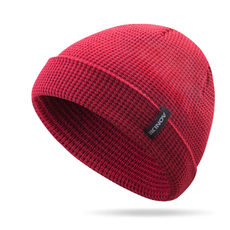 M27S Jujube red AONIJIE зимняя ветрозащитная Толстая теплая шапка для бега, зимние вязаные шапки, шапка для сноубординга, лыжного бега, шапка для спорта на открытом воздухе - Цвет: M27S Jujube red