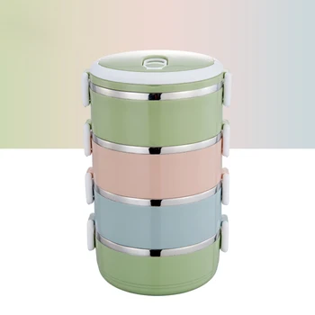 

New Stainless Steel LunchBox Thermal Food Box Portable Lunch Box For Picnic School Office Marmita Termica Drop Shipping