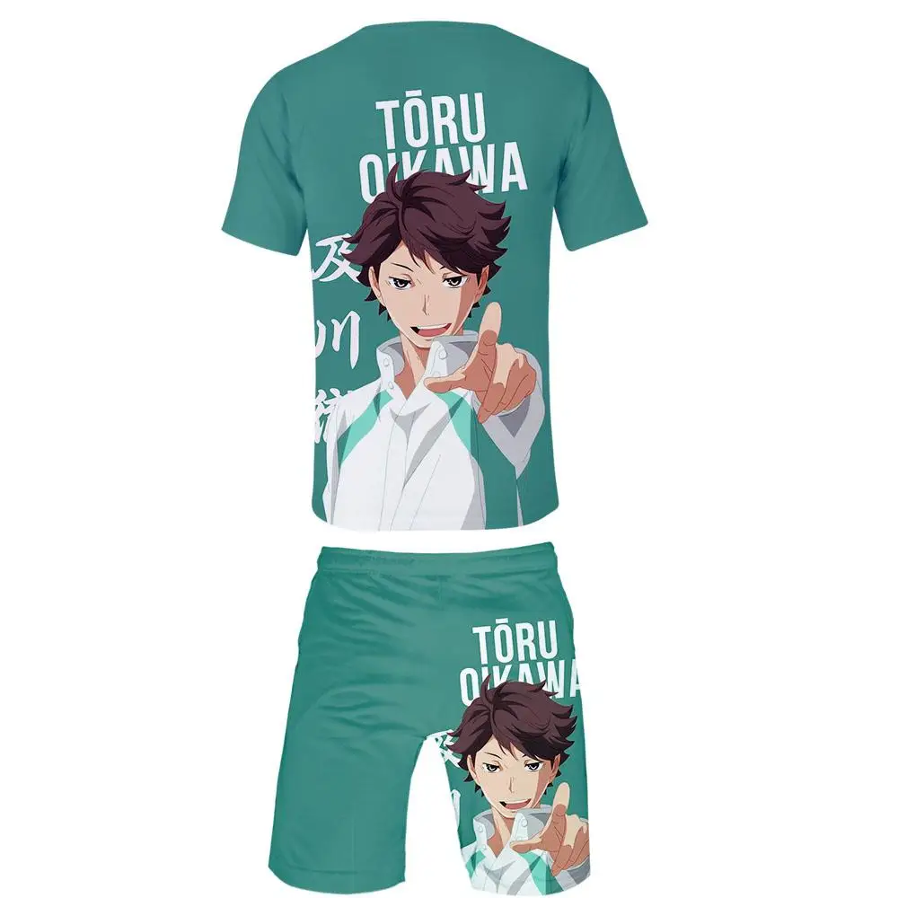 Haikyuu! Костюм мужской из двух предметов повседневный тренировочный костюм в стиле
