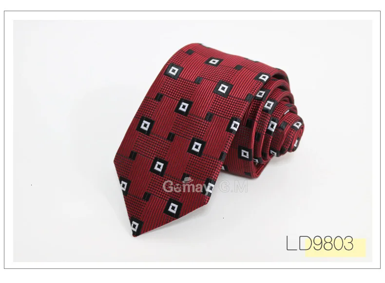 Полиэстер жаккардовые тканые клетчатые галстуки для мужчин 7 см ширина классический мужской Галстук Формальные Свадебные вечерние галстуки для жениха