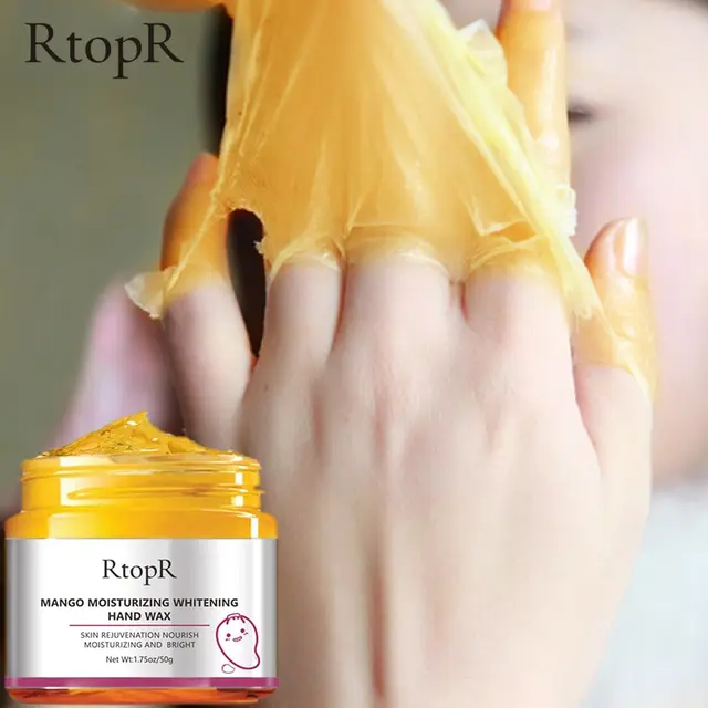 RtopR Mango Hands Mask Hand Wax Whitening Moisturizing Repair Exfoliating Calluses Filming Anti Aging Hand Cream