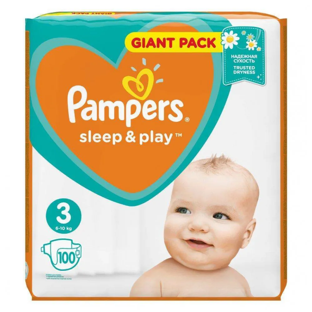 Подгузники Pampers Sleep&Play 3(5-9 кг) 100 шт