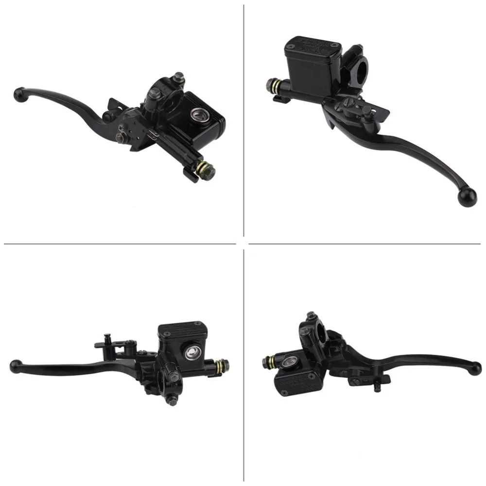 7/8" 22mm Front Left Brake Clutch Master Cylinder Lever Pump for 50cc 110cc 150cc Quad Bike ATV Aluminum Alloy Motorcycle Parts
