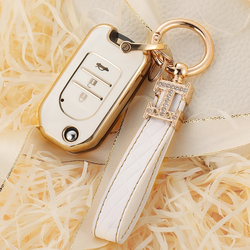 Cover chiate/telecomando per Honda Civic Accord FIT XRV VEZEL CITY JAZZ Odyssey 3 pulsanti borse Fob accessori portachiavi conchiglia - H8cd6bd430a5043448f9880d96a80f6edr