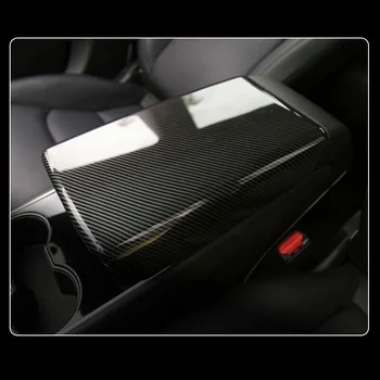 

For Tesla Model 3 2018-19 Armrest Cover Trim Interior Decal Decoration Replacement