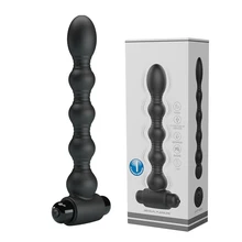 Siliconen Lange Anale Kralen Vibrator Unisex Butt Plug 10 Mode Vibrerende Anus Sex Toy Onzichtbare Slijtage In Openbare Mannen Prostaat massager