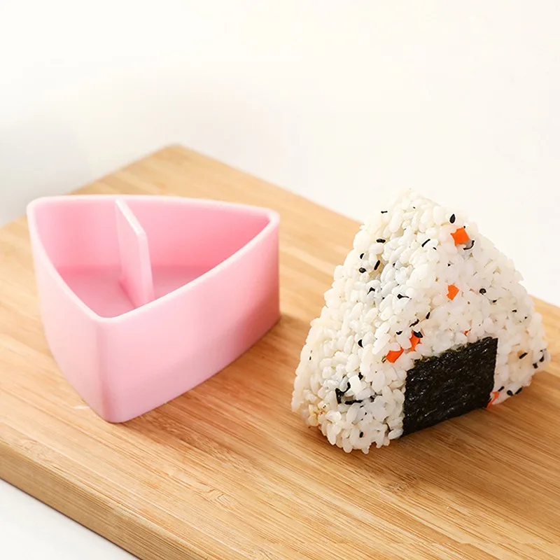 

DIY Sushi Mold Onigiri Rice Ball Food Press Triangular Sushi Maker Mold Japanese Bento Accessories Kitchen Gadget Tools