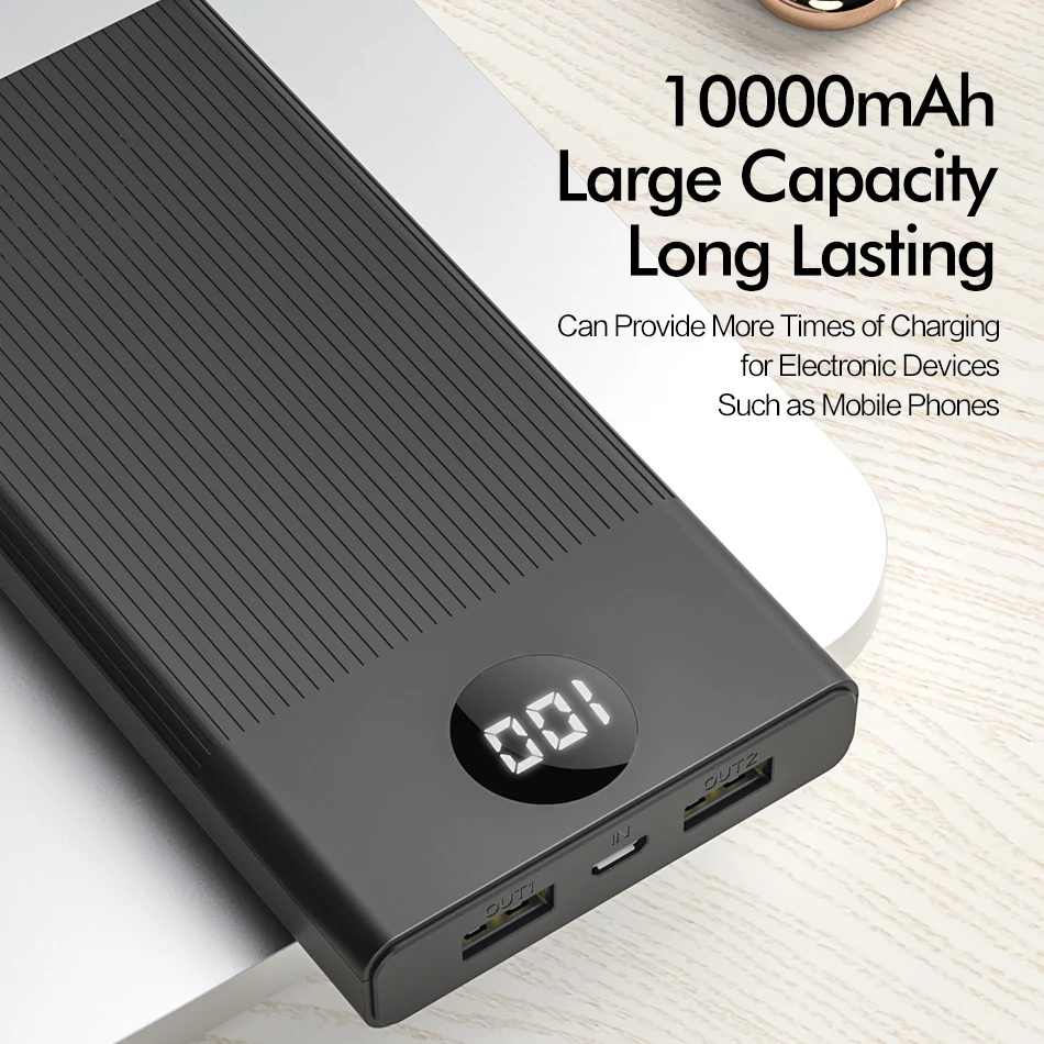 ROCK power Bank 10000 мАч портативное зарядное устройство 10000 мАч USB PoverBank Внешнее зарядное устройство для Xiaomi Mi 9 8 iPhone