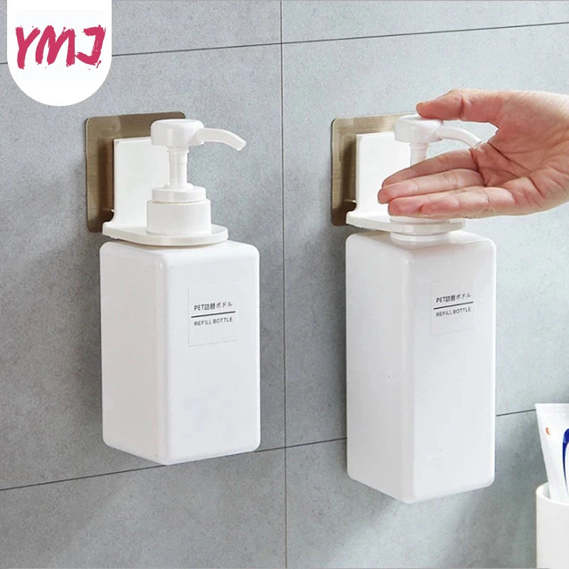 Wall Mounted Shower Gel Hook Shampoo Bottle Hanging Holder Strong