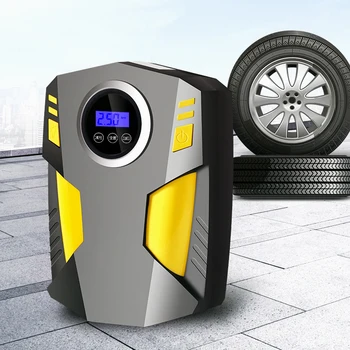 

1pc Auto Car Tire Inflator Digital Screen Air Compressor Pump With LED Light Portable DC12V Pump For Motorcycle Bicycle