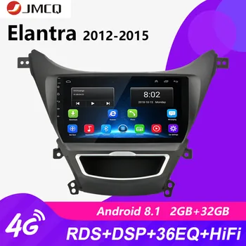 

JMCQ 9" RDS DSP Car Radio navigation player for Hyundai Elantra 2011-2015 Car Radio 2 din Android 8.1 36EQ 1080P DVR With Frame