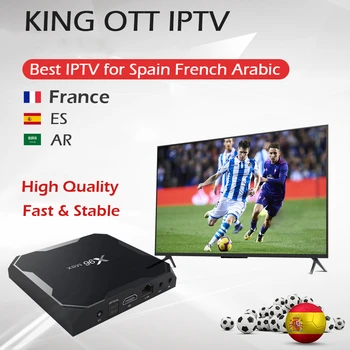 

GOTiT King IPTV Subscription for France Arabic IPTV for Android M3U Enigma2 with Android 8.1 TV Box X96 MAX 4G/32G Amlogic s905