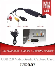 USB 2,0 видео-аудио конвертер адаптер для ПК конвертер VHS в DVD Цифровой Видео Grabber устройств для Windows, Mac iMac ПК