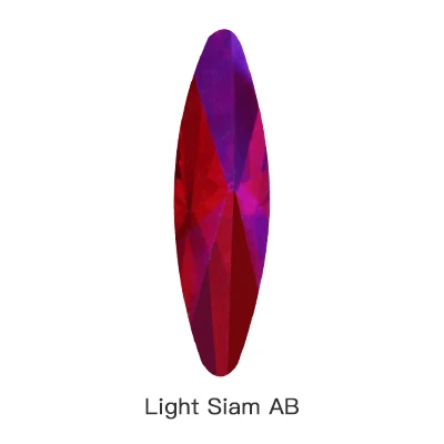 Light siam AB Симпатичный конский глаз с плоской задней частью на хрустальных стразов с плоским верхом каменное стекло украшение из страз идеально подходит для ногтей искусство ремесло - Цвет: Light siam AB