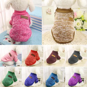 

Soft Pet Dog Winter Warm Coat Classic Sweater Clothes Fleece Sweater Outfit For Small Dogs Chihuahua Jacket Coat Clothing