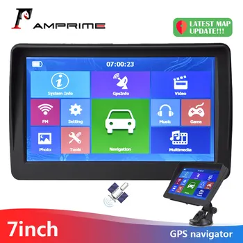

AMPrime Touch Screen Car Monitor GPS Navigation Navigator With Free Maps Built-in 8GB ROM FM Radio MP3 MP4 Automobil Vehicle