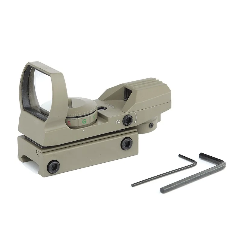 

Riflescope Hunting Holographic Red Green Dot Sight Reflex 4 Reticle Tactical Scope Gun Hunting Accessories Tan Color