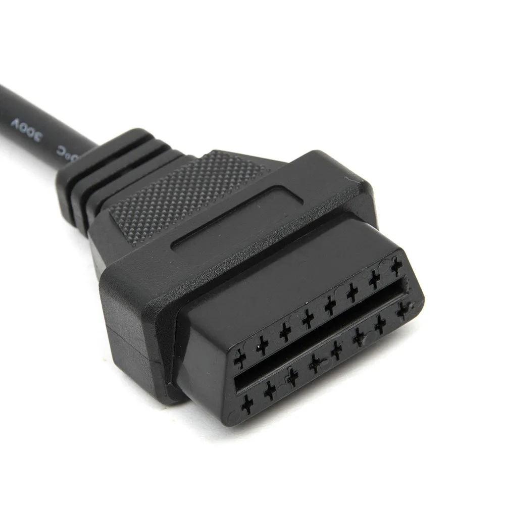 Высококачественный кабель OBD2 Удлинительный сплиттер 16 Pin штекер Двойной Женский Y OBD кабель для VAG автомобильный разъем