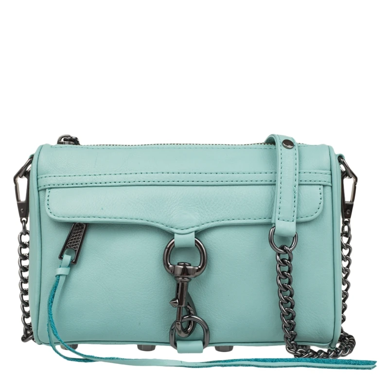 Оригинальные и брендовые новые роскошные женские сумки через плечо Rebecca Minkoff Mini M.A.C HSP7GFCX01/HF17EMTX01/HF16INUX01 - Цвет: Light blue 117000144