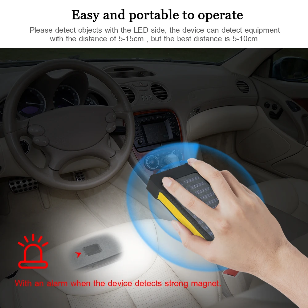 

Hot Professional Handheld Wireless GPS Detector High-intensity Magnetic Tracker with Free Bracket