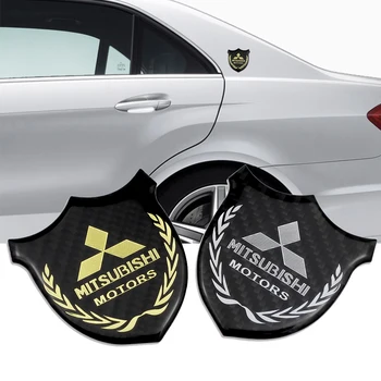 

For Mitsubishi Logo RALLIART ASX Lancer 9 10 L200 Pajero Outlander Eclipse Carbon Fiber Emblem Car Body Window Sticker Badge