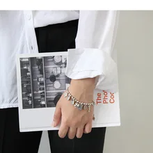 Модный браслет, серебро 925, ювелирное изделие, Счастливый смайлик, звезда, домашние браслеты для женщин, pulseras mujer