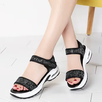 

Hot Sale Women Sandals Summer Female Platform Flats Peep Toe Casual Shoes Outside Fashion Sexy Ladies Shoes Women Sandals 2020