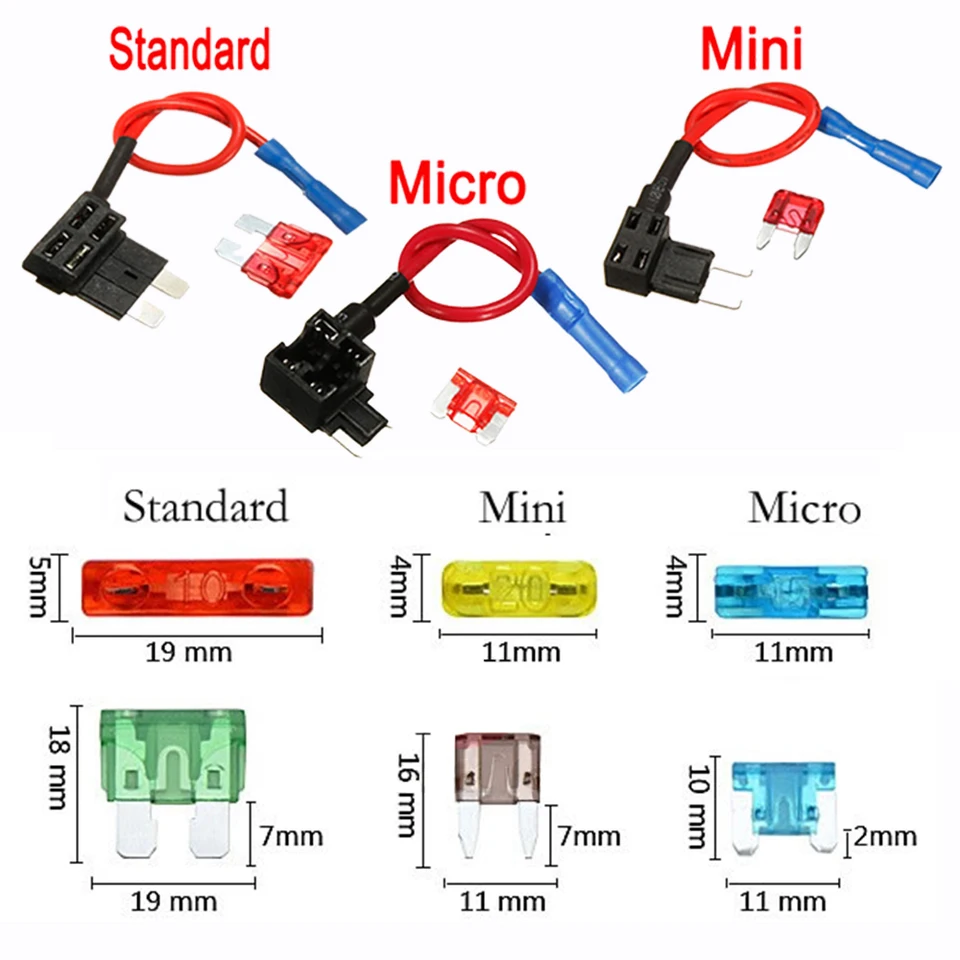 Portafusibile 12V Adattatore TAP Add-a-Circuit Micro Mini
