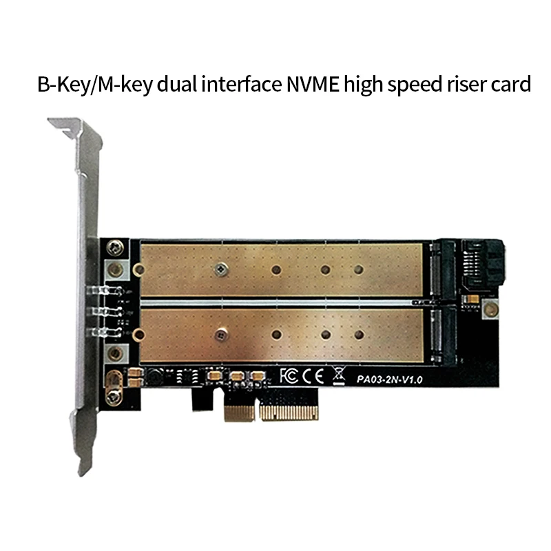Zomy PCIE Adapter Card with LED B key to m.2 NGFF M key to M.2 NVME Dual Interface SATA SSD support 2230, 2242, 2260, 2280,22110|Memory Card Adapters| - AliExpress