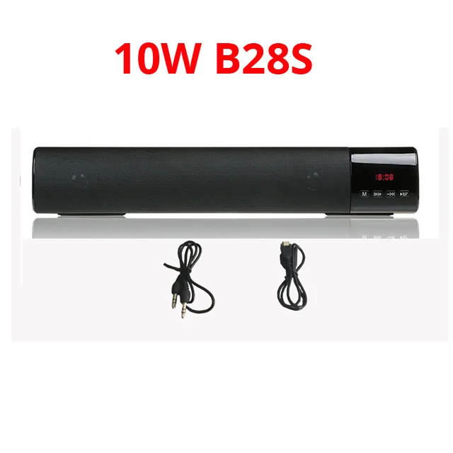 10W B28S 20 Вт ТВ bluetooth-колонка динамик 10 Вт fm-радио Система домашнего кинотеатра портативный беспроводной сабвуфер бас MP3 музыка бумбокс для xiaomi - Цвет: 10W B28S