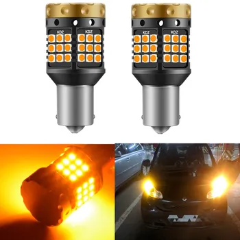 

2x PY21W LED Canbus BAU15S Error Free LED No Hyper Flash Amber for Turn Signal Lights for Hyundai Tucson 2017 Creta Kona IX35