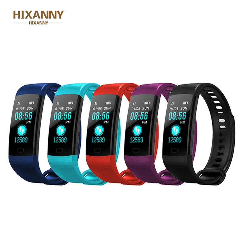 

Smart Band Y5 Heart Rate Blood Pressure Monitor High Brightness Colorful Screen Smart Bracelet Wristband Notification Fit Bit
