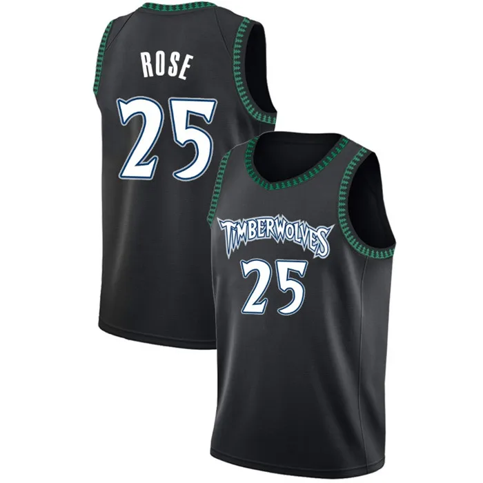 25 Derrick Rose JERSEY 23 Jimmy Butler 32 Anthony Towns 22 Andrew Wiggins майки