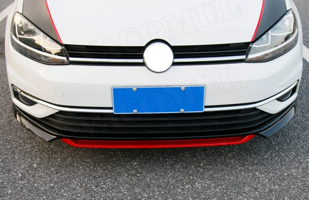 3 шт./компл. передний бампер спойлер для VW Volkswagen Golf MK7.5 стандарт не для GTI насадка из АБС-пластика защита для подбородка Лопата