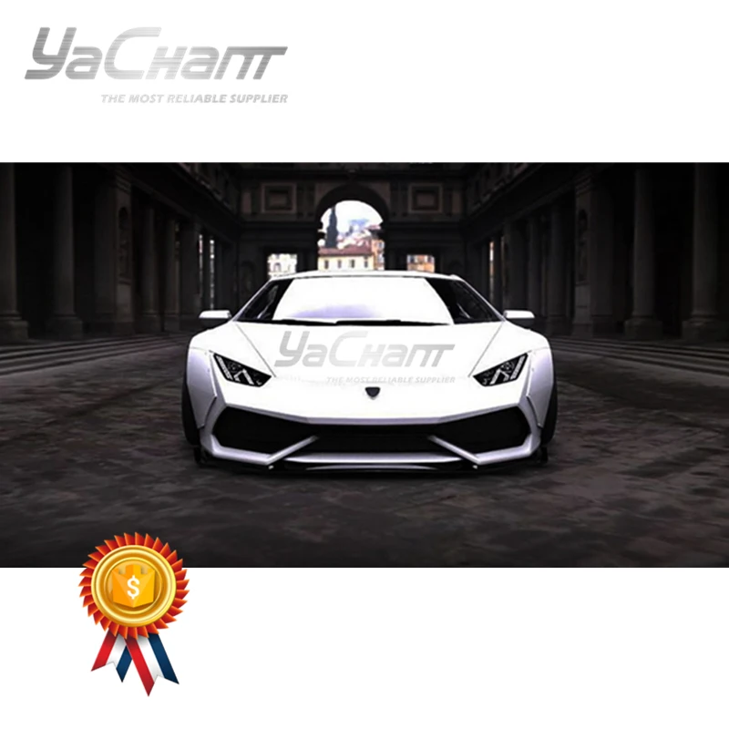 

Стеклопластиковый волокно Стекло передний бампер Underboard подходит для 2014-2016 Huracan LP610-4 купе Spyder фунтов LP Стиль спереди для губ