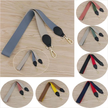 

3.8cm wide New Bag Strap canvas cotton fabric Shoulder strap belt Chromatic stripe DIY bag accessories adjustable 105CM