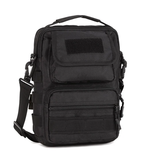 Защитная плюс уличная военная сумка через плечо, тактическая армейская Сумочка Molle, водонепроницаемая сумка через плечо, Спортивная походная сумка - Цвет: Черный цвет