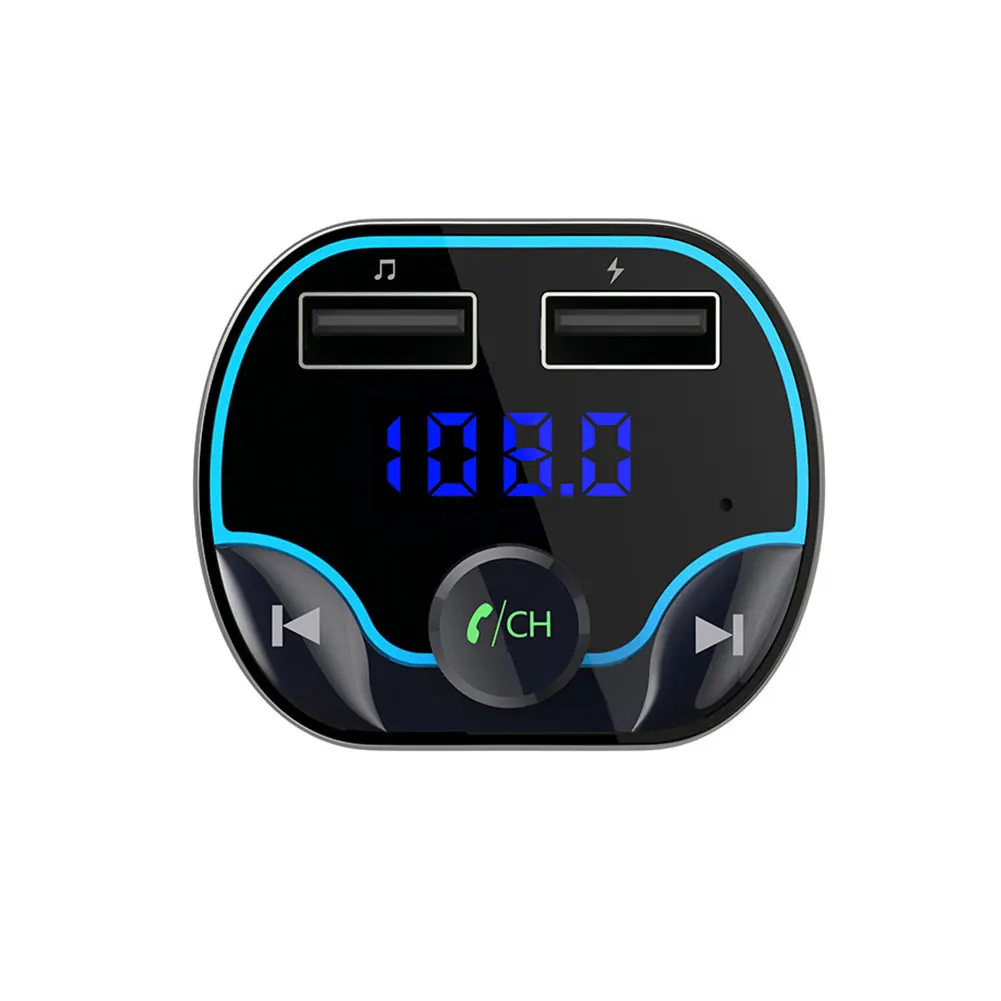 T24 ABS Bluetooth Быстрая зарядка портативный MP3 плеер без потерь автомобильный Интеллектуальный телефон с громкой связью Универсальный простой в эксплуатации черный FM