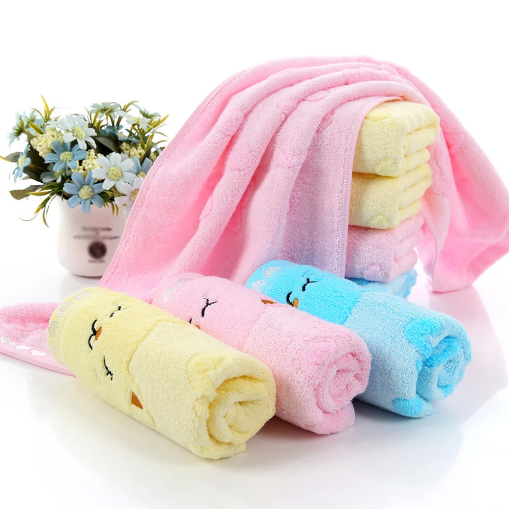

Soft Cotton Baby Infant Newborn Bath Towel Washcloth Feeding Wipe ClothPractical