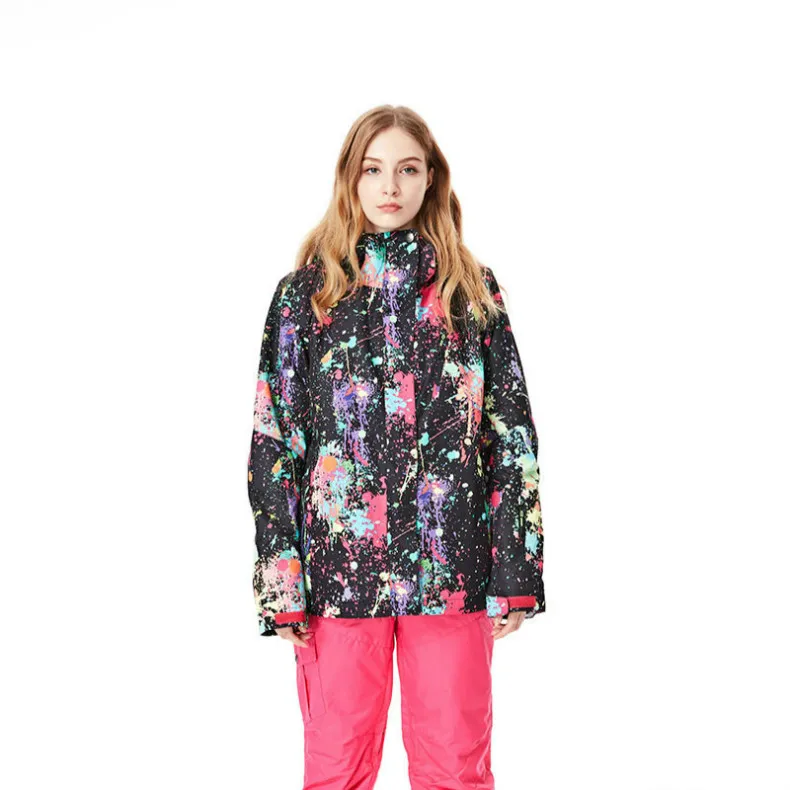 Лыжная куртка Ink Jet, женская зимняя водонепроницаемая ветрозащитная дышащая куртка, куртка для катания на горном лыжах и сноуборде, два цвета
