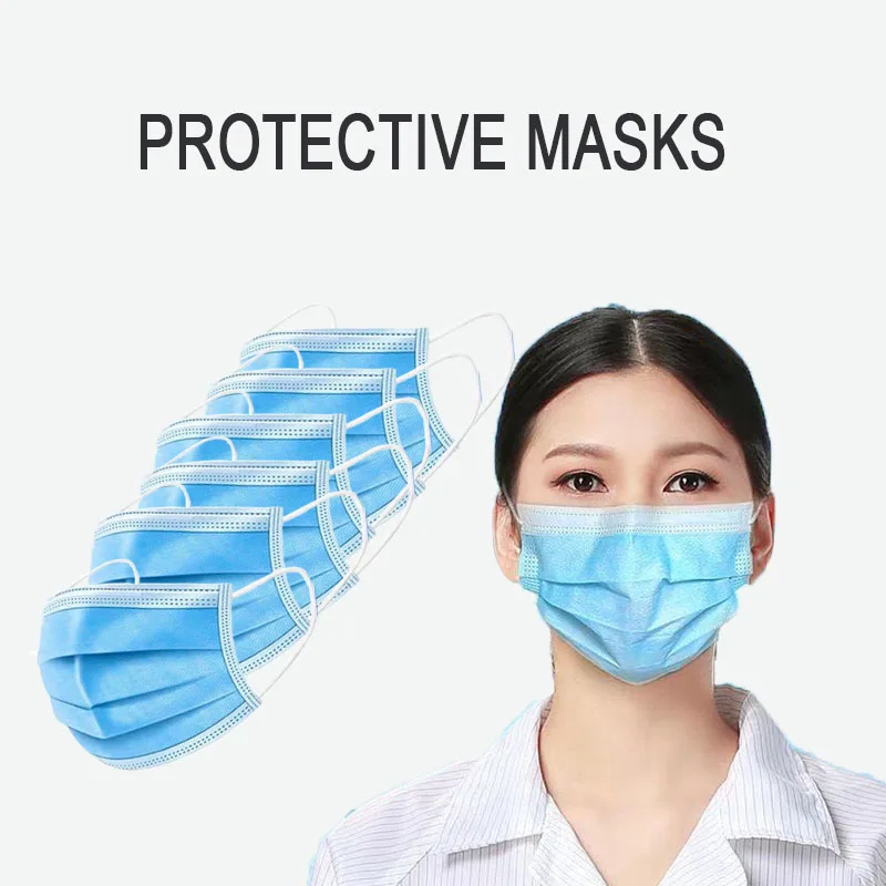 

Spot 50 disposable three - layer civil dust - proof, air - permeable adult respirator free of charge