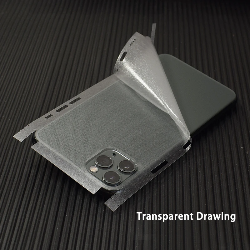 apple 13 pro case Transparent 3D Carbon Fiber Film Wrap Skin Phone Sticker For iPhone 13 Pro 12 Mini 11 Pro XS MAX XR 8 7 6 6S Plus Clear Sticker 13 pro case