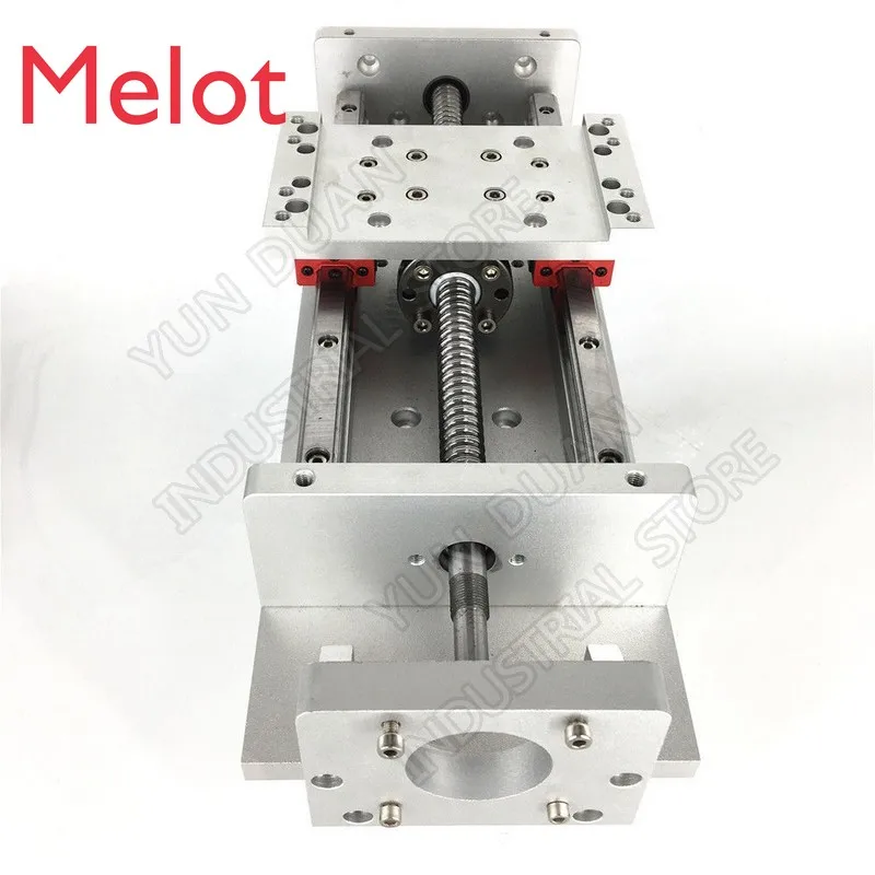 US $169.00 12 300MM Stroke XYZ Axis Cross Electric Sliding Table Slide Linear Stage SFU1605 Ballscrew HG15 Guide Platform CNC Drilling
