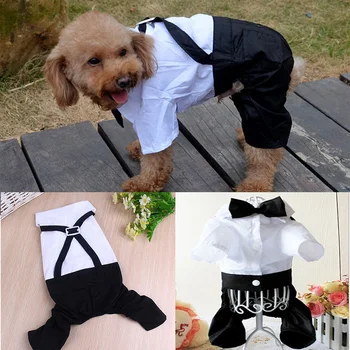 

Pet dog clothes cute suit casual vest small dog clothes