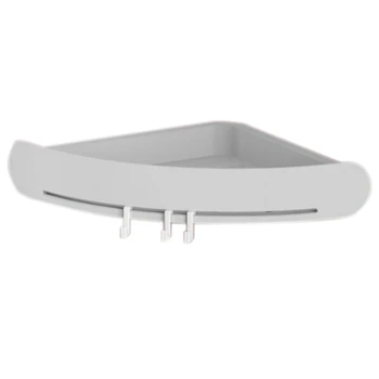 

NHBR-Plastic Corner Shelf Bathroom Shelf Organizer Snap Up Caddy Bathroom Shower Storage Wall Holder Shampoo Holder Wall Hanging