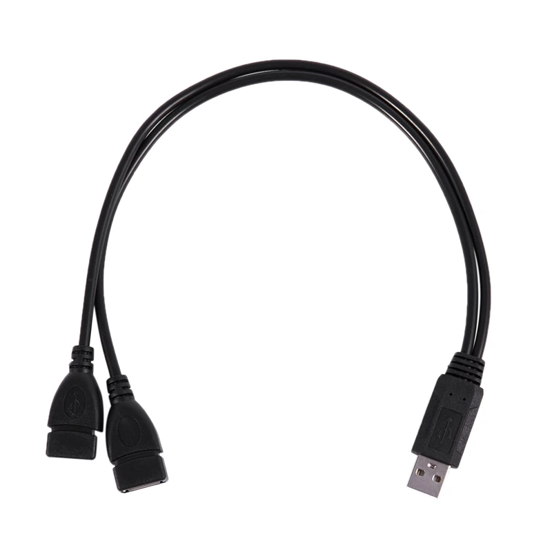 Горячий 3C-USB 2,0 A Мужской 2 двойной USB Женский Джек Y разветвитель концентратор Шнур питания Кабель-адаптер