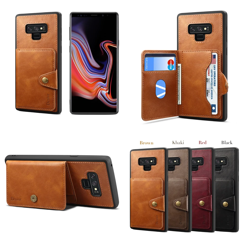 Чехол для samsung Galaxy Note 10, многофункциональный, с отделением для карт, чехол для samsung Galaxy Note 9, кожаный бумажник, держатель для фото, задняя крышка