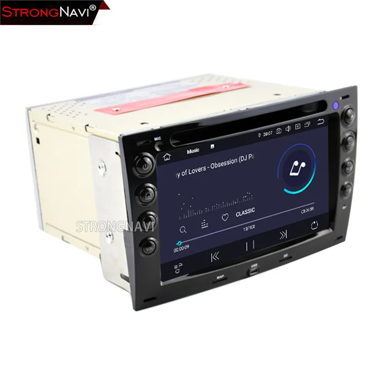 Flash Deal 7Inch 2Din Android 9.0 car multimedia Player For Renault Megane 2003-2008 Car DVD Player 4G 64G With Rear view Camera WIFI GPS 4