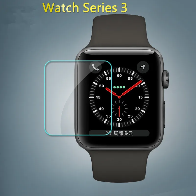2.5D 9H взрывозащищенное Закаленное стекло защитное для Apple iwatch серии 3 38 мм 42 мм спортивные умные часы