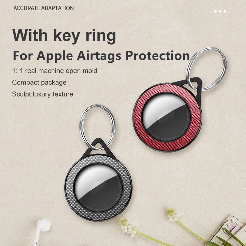 Suitable For Apple Airtags Protective Cover PC Hard Shell Airtag Leather Flannel All-inclusive Tracker Anti-lost | Электроника
